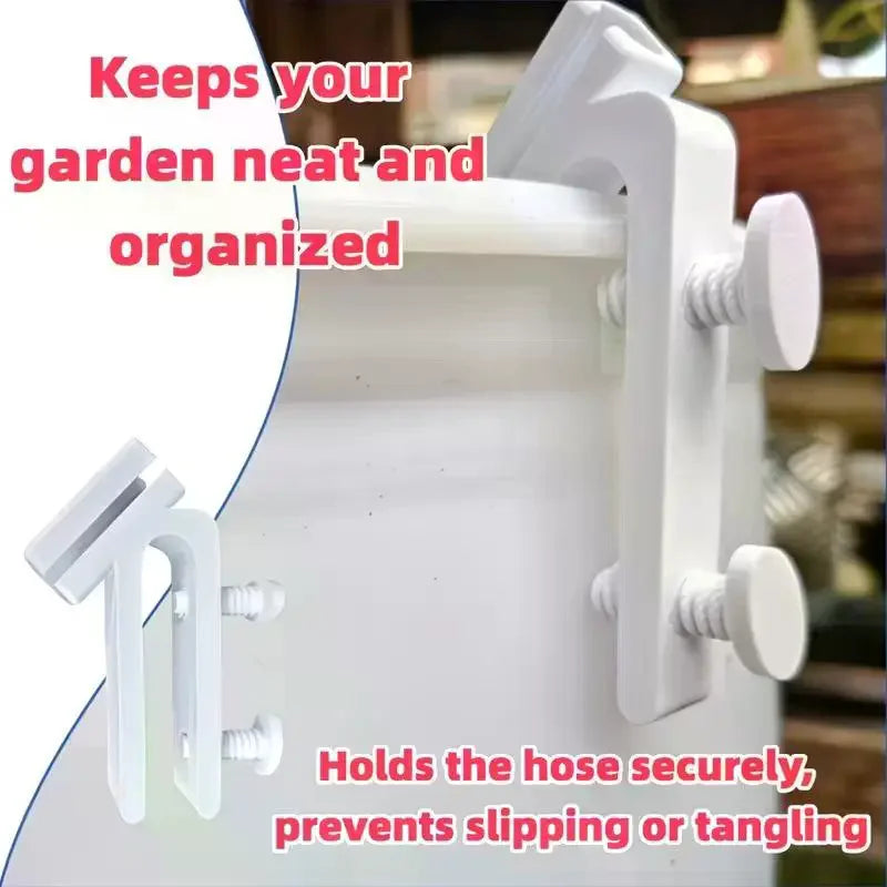 Garden Hose Holder Bucket Edge Clip Secure Water Storage Compatible Qme