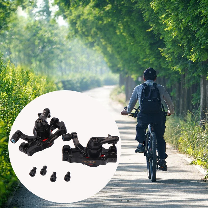 Front Rear Bike Caliper Mechanical Disc Brake Heads Mountain Part Qme