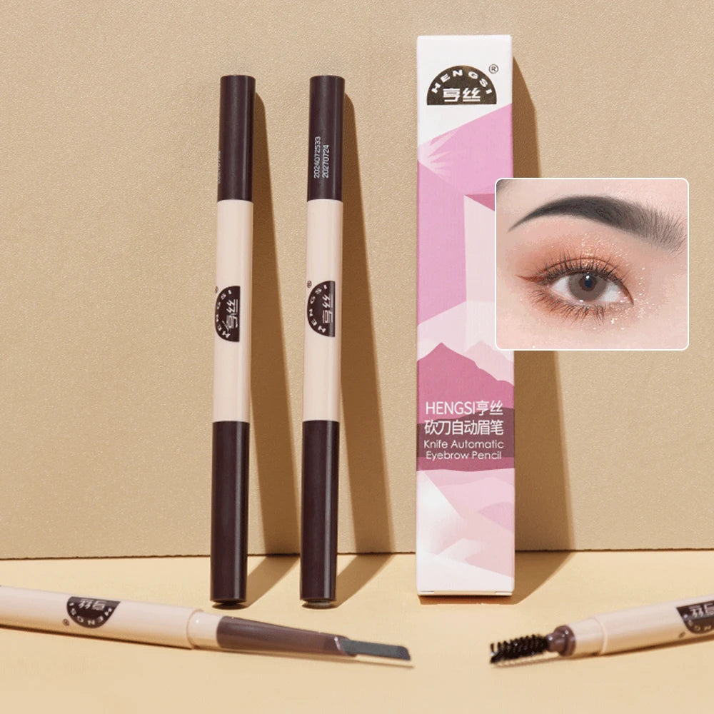 Automatic Double-ended Eyebrow Pencil Long-lasting Three Dimensional Qme