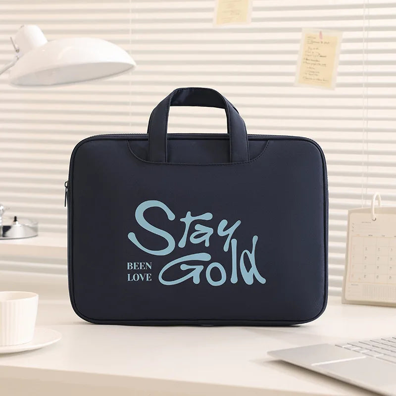 A 13.3/14 inch fluffy laptop case, suitable for MacBook Air iPad Pro and Huawei iPad laptop cases, fashionable laptop soft cases Qme FlashingPortableBlue