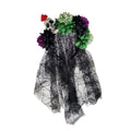 Artificial Flower Halloween Flower Headband Floral Black Veil Ghost Festival Headpiece Lightweight Photo Prop Qme Style 5