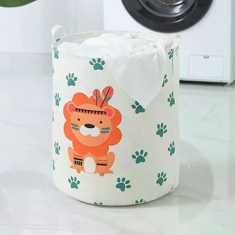 Dirty Clothes Storage Basket Bathroom Storage Bucket Foldable Storage Bag Qme
