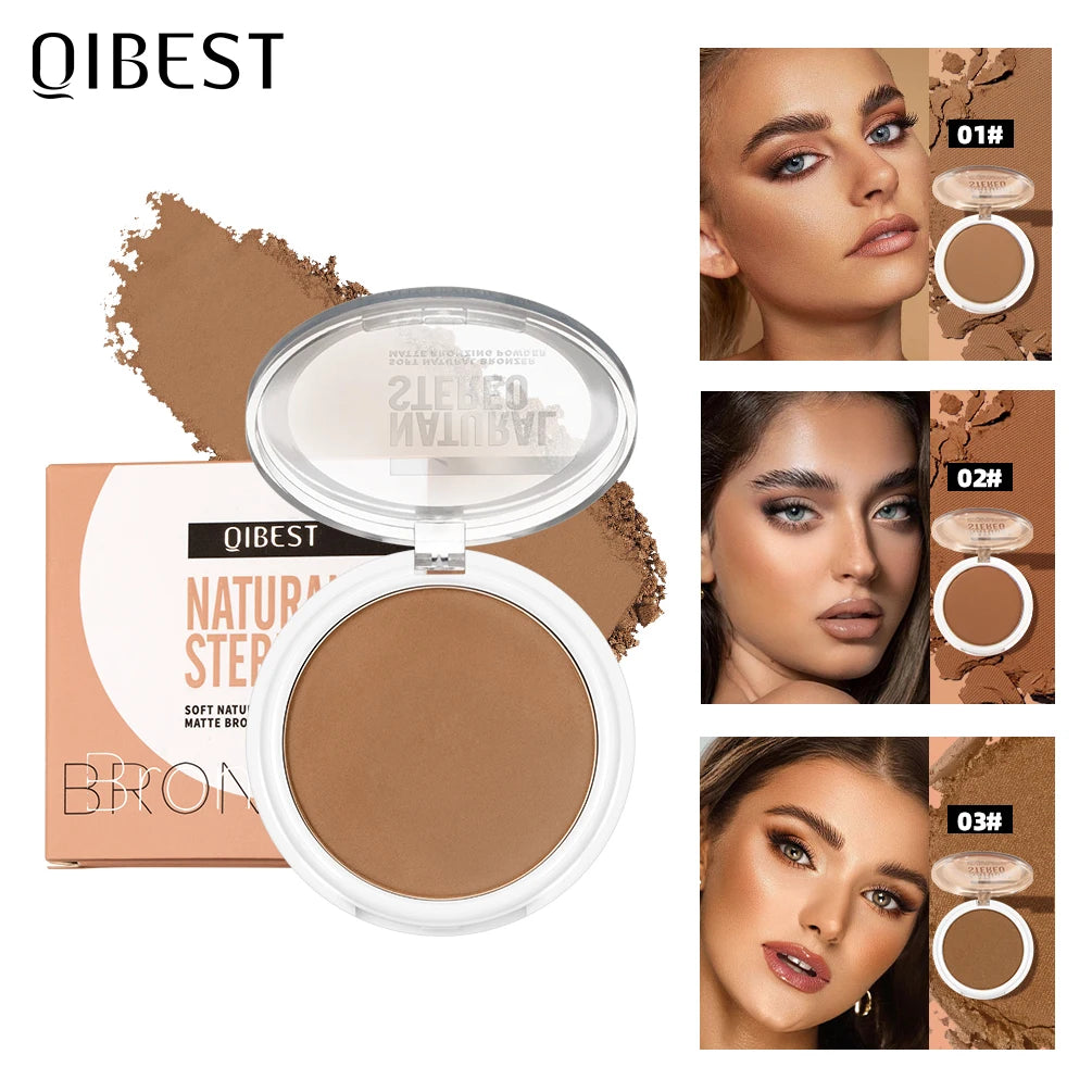 QIBEST Cream Contour Palette Dark Bronzing Powder Charlotte Makeup For Face Highlighter Bronzer Long-Lasting Concealer Cosmetics Qme