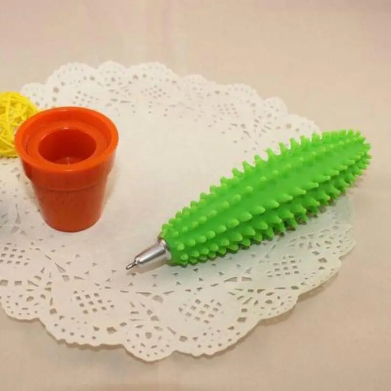 1pc Cactus Pen, Simulation Succulent Plant Pen, Cute and Novel Desktop Decoration and Fun Office Supplies with Blue Ink Qme 1pc