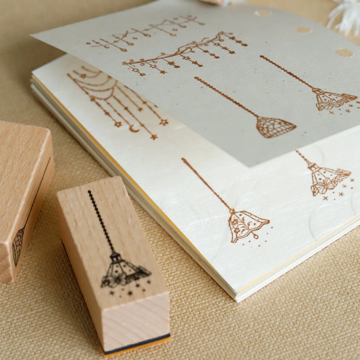 TIANZI 1pc Lamp Theme Vintage Wooden Rubber Cute Night Lights Set Stationery Seal Stamping For Card Making Planner Scrapbook Qme