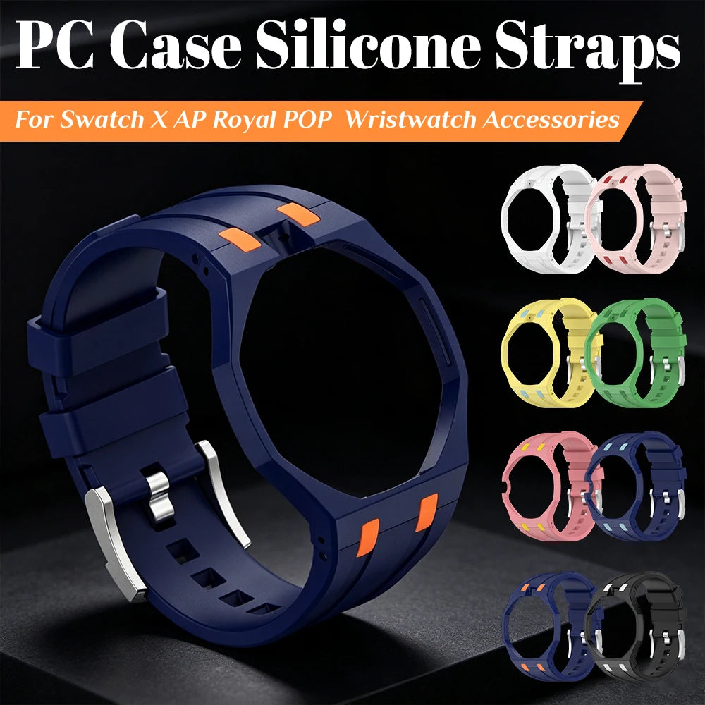 For Swatch AP Royal Pop Frame Bumper Cases Band Pocket Watch Modified Wrist Strap Pocket Watch Changer To Wristwatch Mod Kit Qme