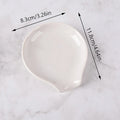 Multipurpose Ceramic Spoon Rest Pad White Holder Kitchen Utensils Qme Default Title