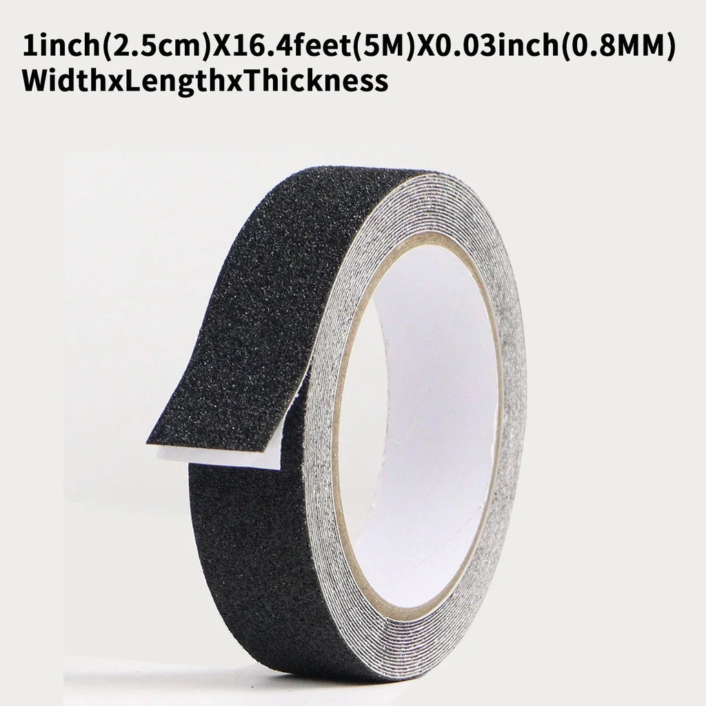 Heavy Duty Anti Slip Tape Waterproof Outdoor Grip Tape For Walkways Stairs Ramps Decks Skateboards Adhesive Non Slip Strips Qme 2.5cmX5m