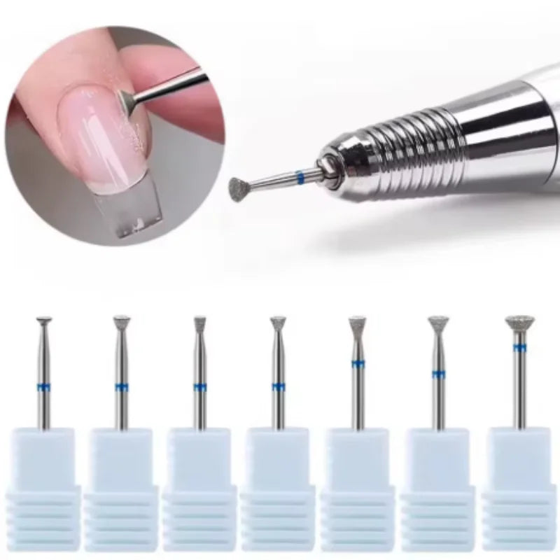 Nail Art Diamond Drill Polishing Head Sanding Acrylic Gel Remove Electric Manicure Drill Machine Replacement Gringing Heads Qme