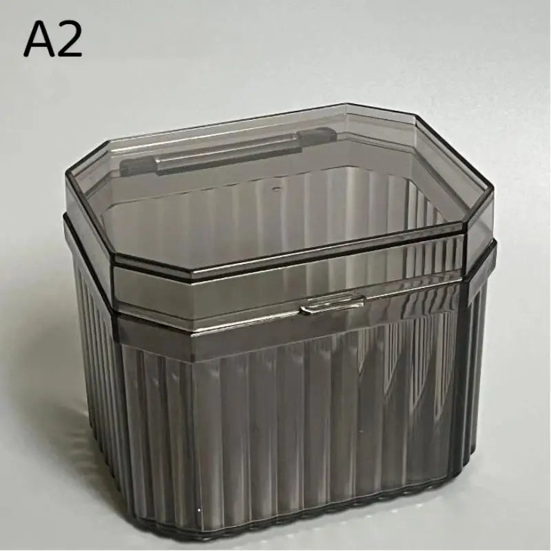 1Pcs Multifunctional Storage Box For Storing Makeup Cotton Cotton Swabs Hair Cords Hair Clips Tissues And Other Items Qme A2