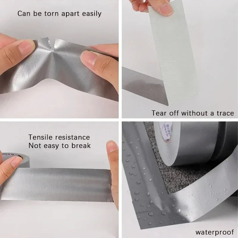 Super Sticky Cloth Duct Tape Carpet Binding Floor Waterproof Heavy Duty Industrial Adhesive Tape Repair Bundles Qme