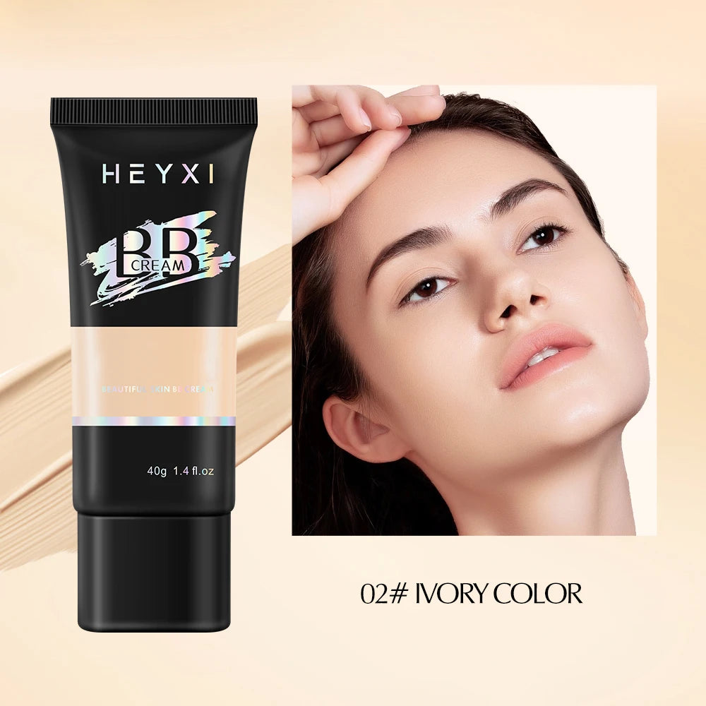 Hydrating BB Cream Full Coverage Concealer Long-lasting Foundation Qme IVORY COLOR