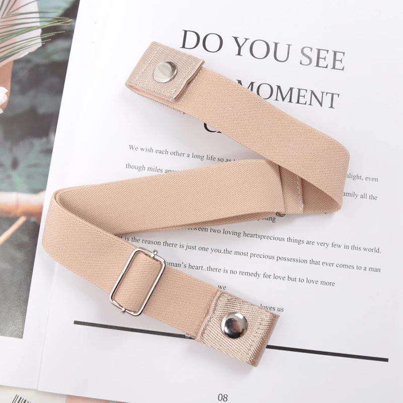 Buckle-free Elastic Invisible Belt Women Without Buckle Jeans Easy