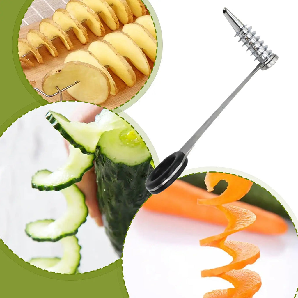 Zucchini Spiralizer Noodle Maker Stainless Steel Zucchini Cutter Slicer Lightweight Kitchen Tools for Cooking Cucumber Potato Qme