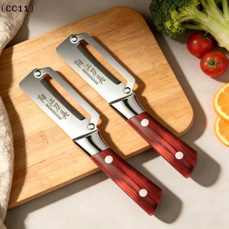 Stainless Steel Peeler Plastic Handle Peeling Slicing Fruits Qme