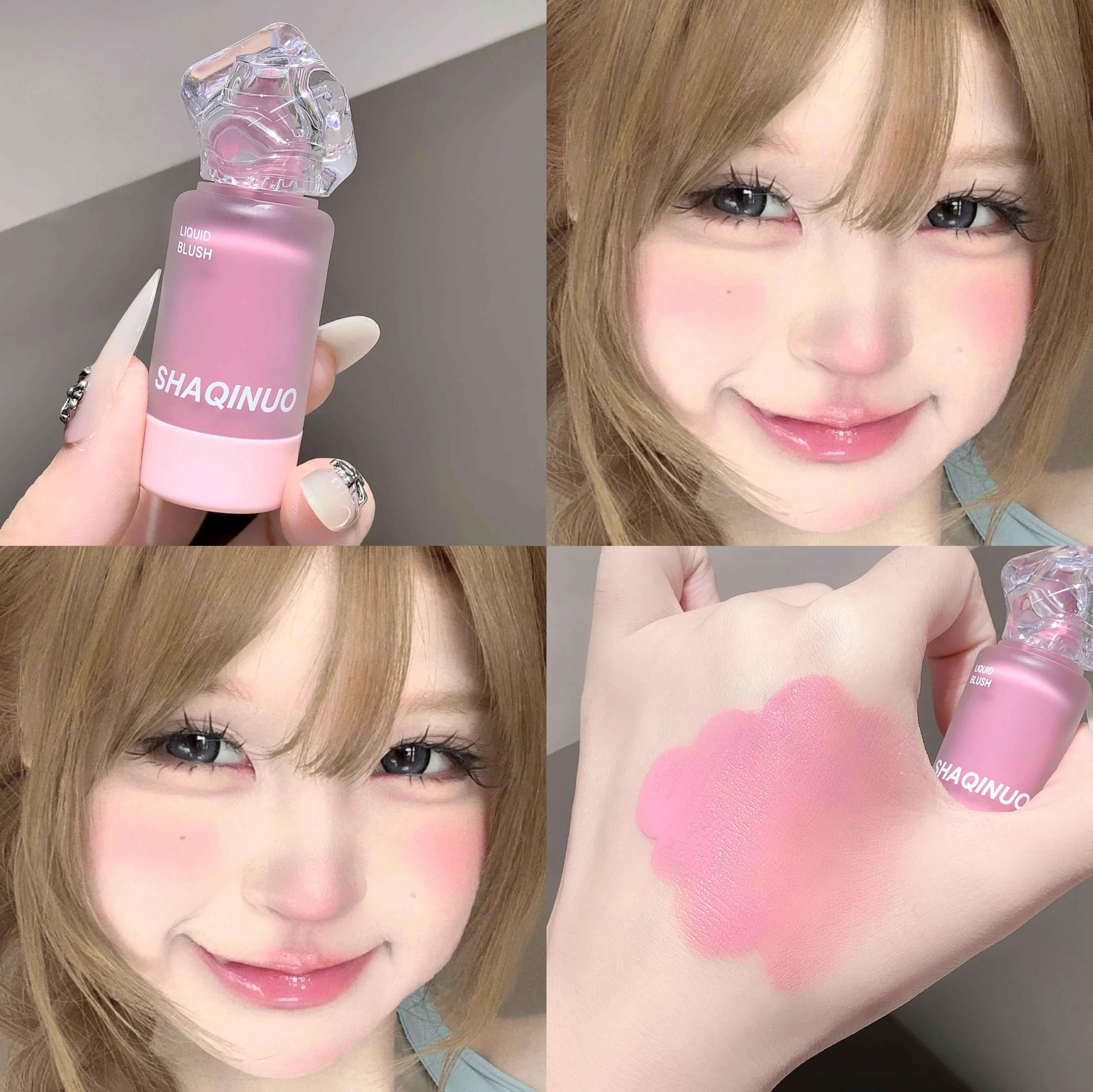 SHAQINUO Light Blush Liquid Moisturizing Mirror Vitality Whitening Qme S9076-02
