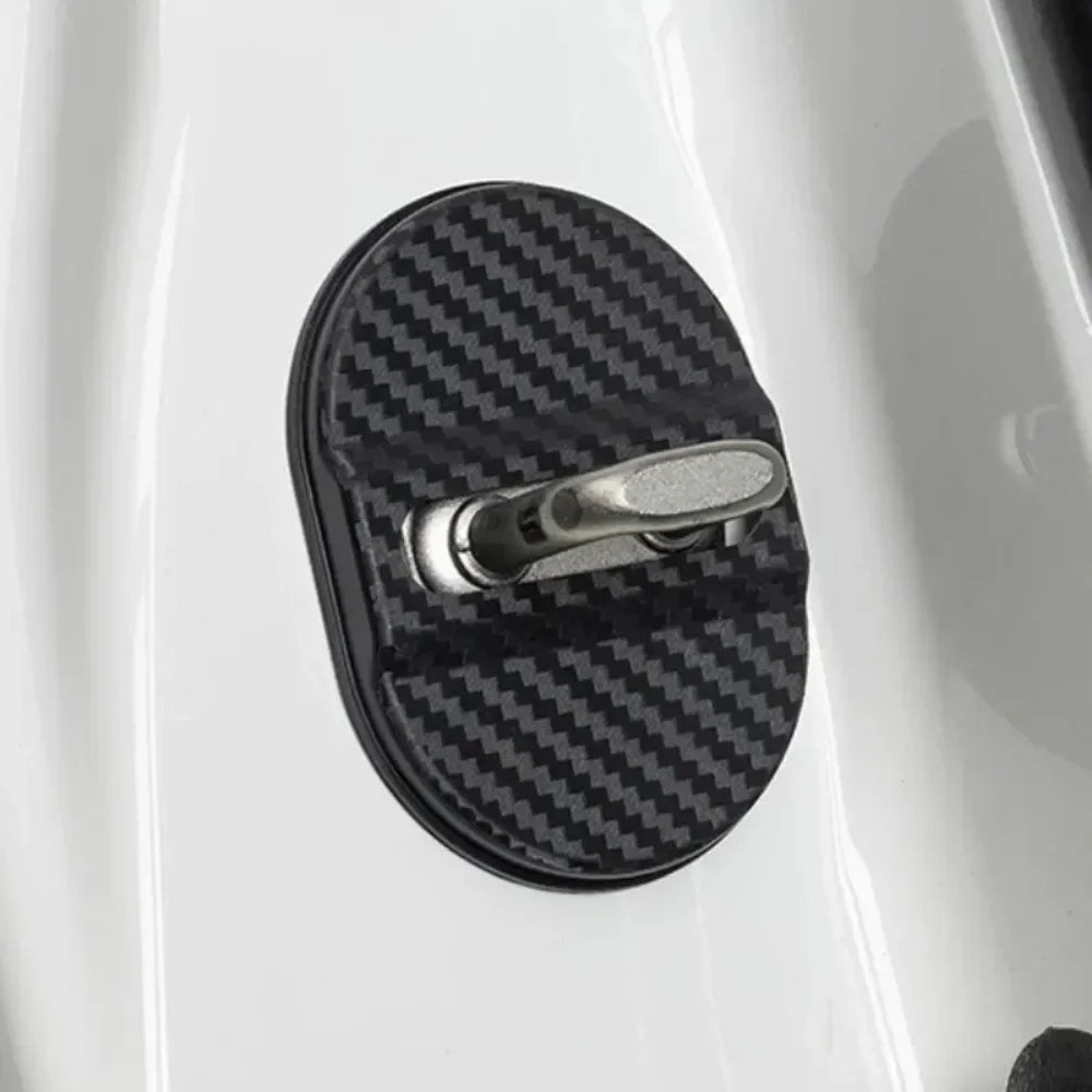 4pcs Car Door Lock Protector Covers, Anti-Rust Plastic Cushion for BMW F30 , Universal Car Door Accessory Protection Sleeve Qme