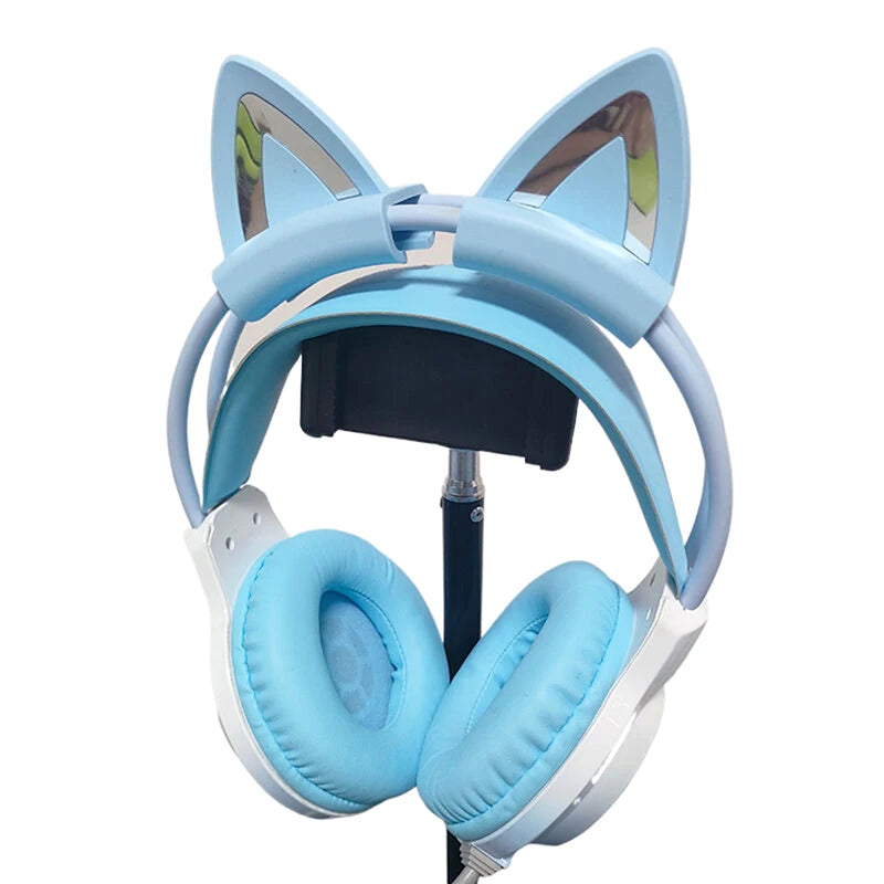 Cat Ear Earphone Gaming Headsets Attachment Stereo Headset Decoration Qme