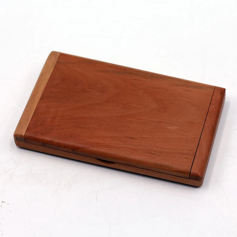 Girl Lady Durable 1 Wooden Comb Mirror Mini Vintage Makeup Peachwood Qme