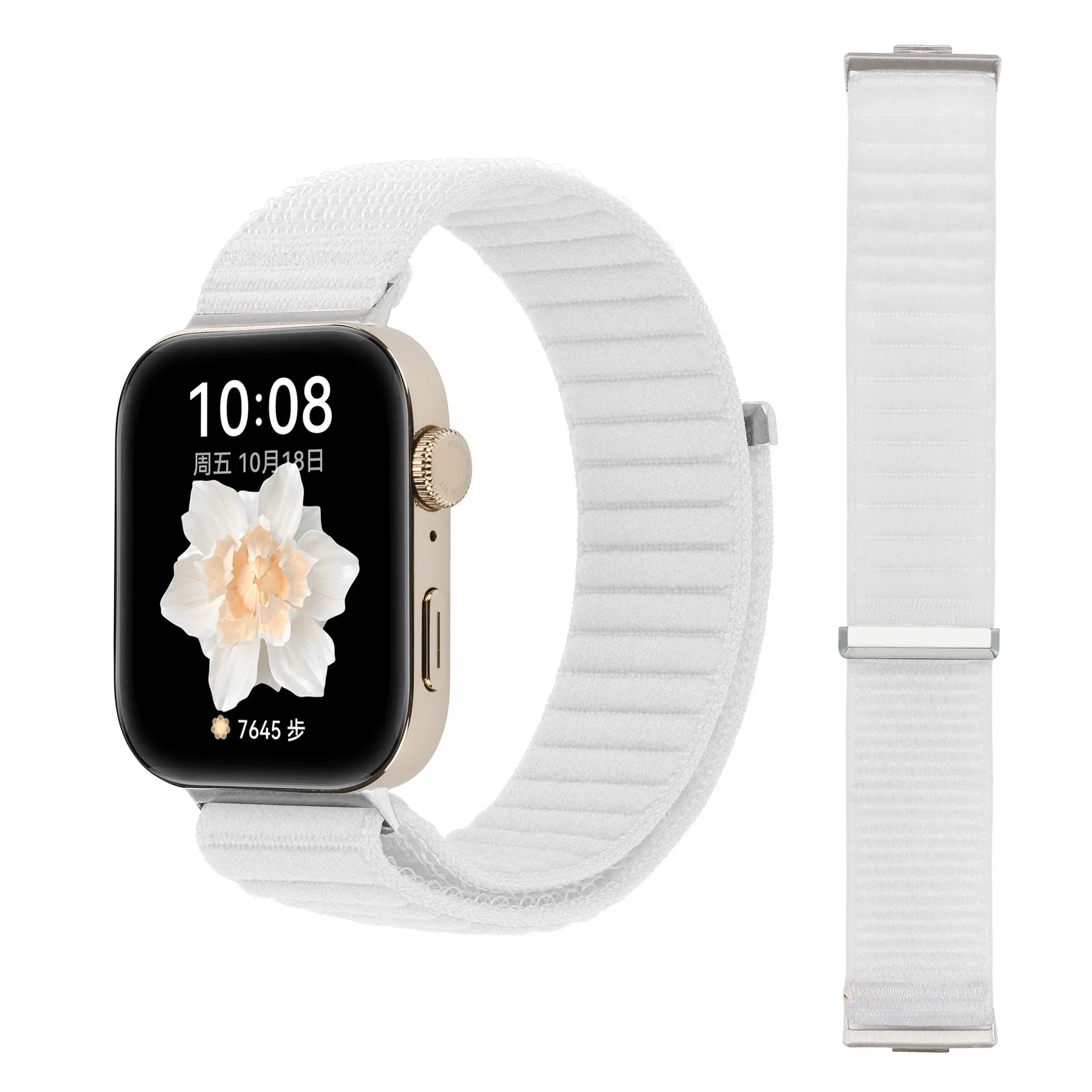A Adjustable Breathable Nylon Woven Watchband with Stylish Metal Buckle for Huawei Watch Series - Replacement Wrist Band Qme