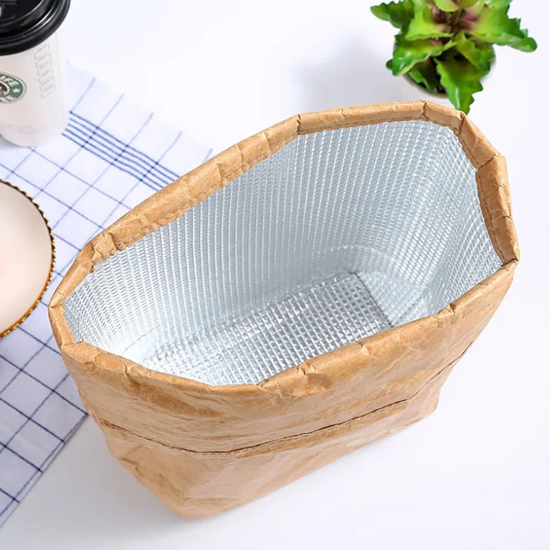 Foldable Reusable Leakproof Food Container Large Capacity Lunch Bag Qme