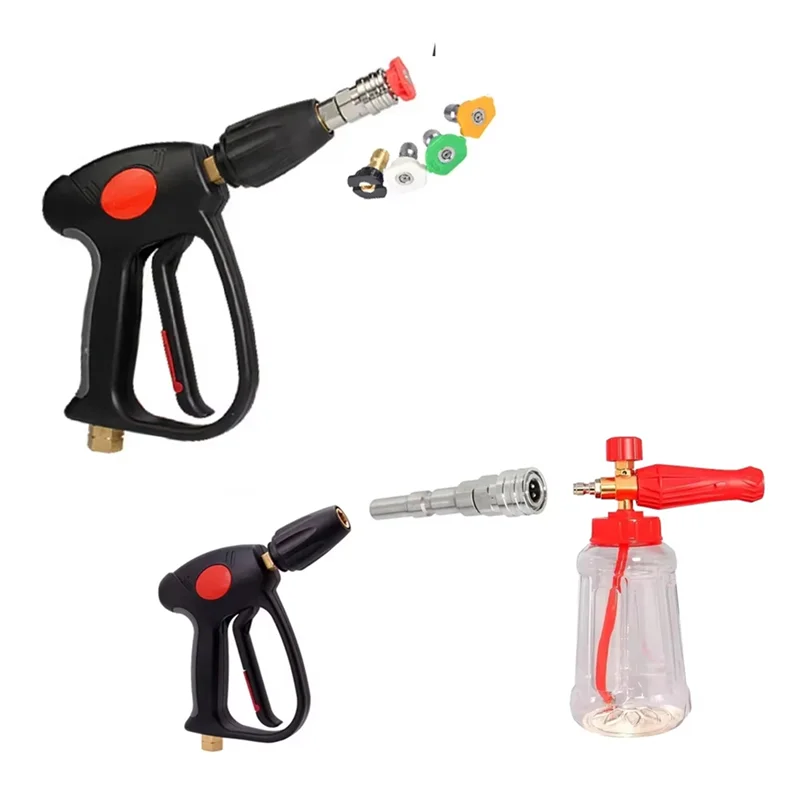 A02F-High Pressure Wash Washer Adaptor Kit For Nilfisk KEW ALTO WAP CALM- Includes 1/4" Quick Connect& Spray Nozzles Qme