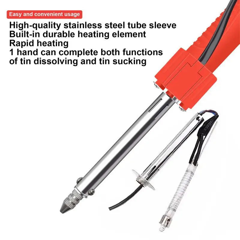Desoldering Iron Solder Sucker Tool Double-use Portable Electric Qme