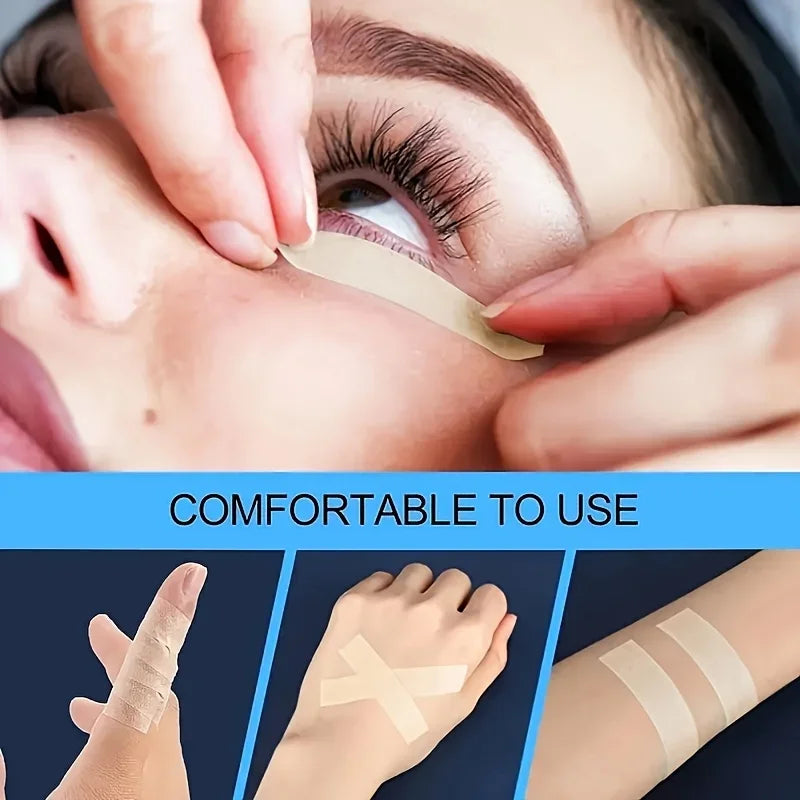 Reusable Eye Makeup Tape, Precision Eyeliner, Eyelid Lift & Lash Extension Adhesive, Odorless Beauty Application Tool Qme