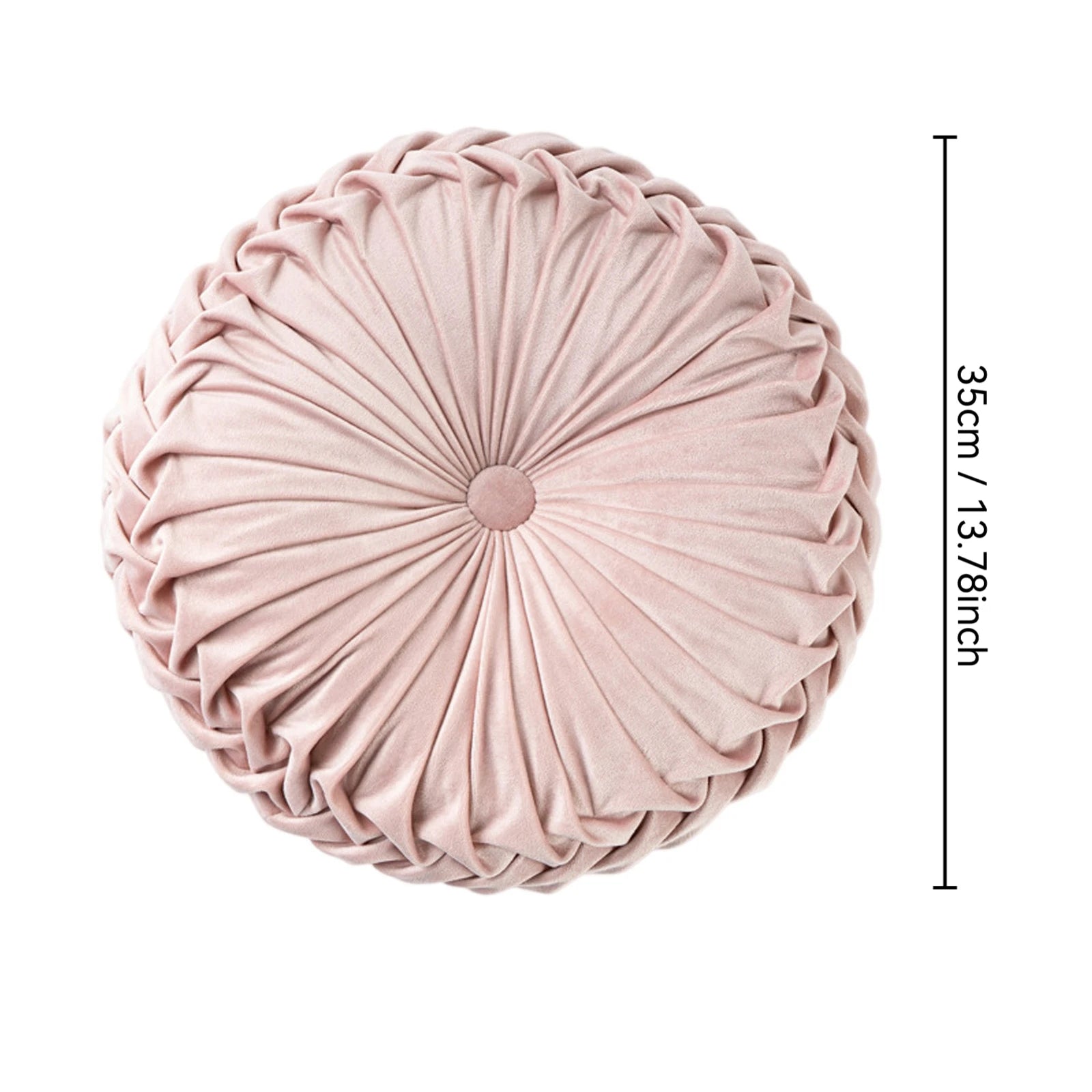 35cm Round Shaped Pillow Solid Color Drifting Window Tatami Cushion Thickened Soft and Comfortable Chair Cushion Home Sofa Decor Qme