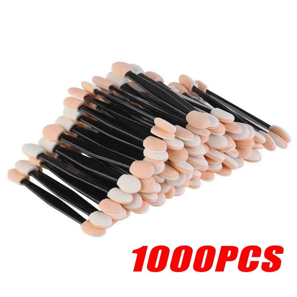 10/30/50/200/500/1000pcs Double Ended Sponge Nail Art Powder Brush Multifunctional Eyeshadow Brush Portable Makeup Manicure Tool Qme 1000pcs
