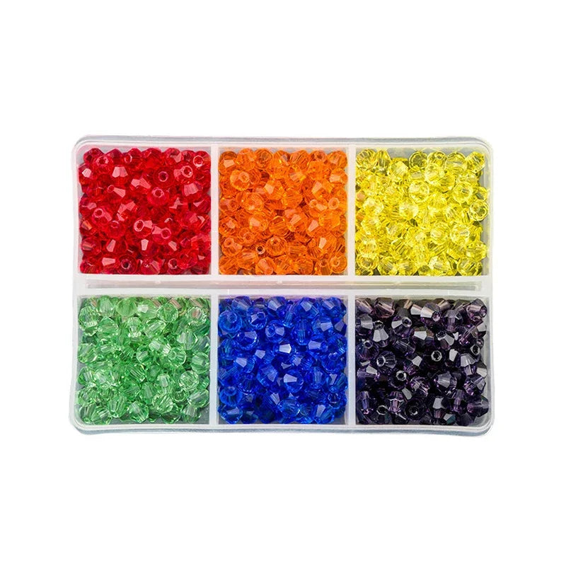 600pcs/lot 4mm Plated Color 5238 Bicone Beads Loose Spacer Beads Austria Jewelry Beads for Sewing Diy Supplies Jewelry Making Qme 9
