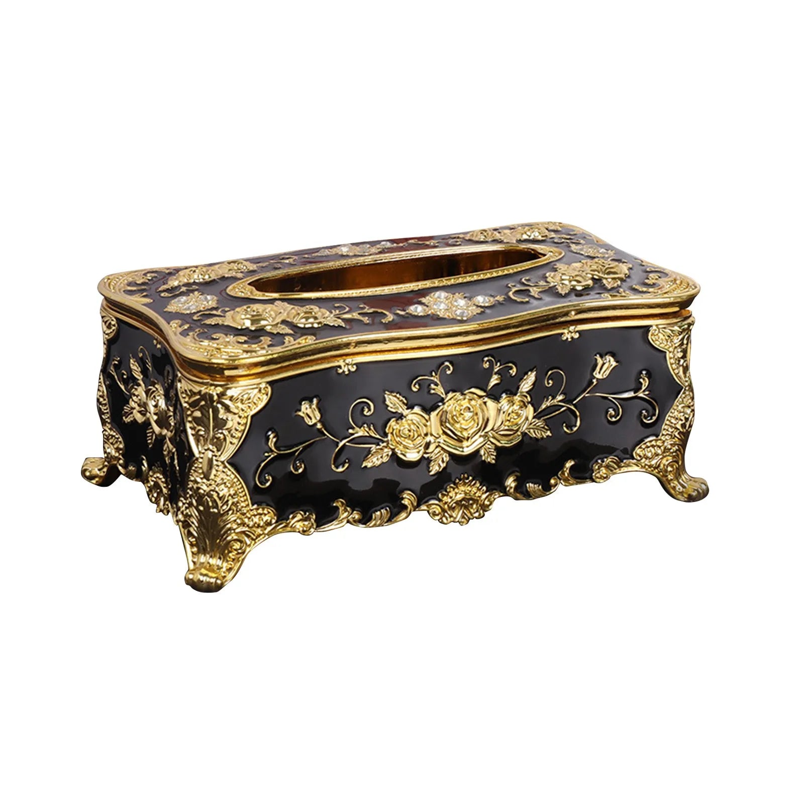 Exquisite Creative Tissue Box Creative Punch-free Tissue Box Paper Towel Holder Bathroom Waterproof Tissue Box Decor Props Qme Black One Size
