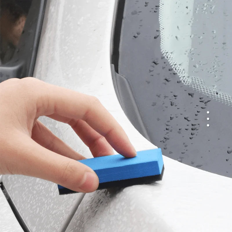 Mini Plated Sponge Applicator Pads - Non-Scratch Soft Polyurethane+ Paint Polish & Wax for Car Detailing, Paint, Qme