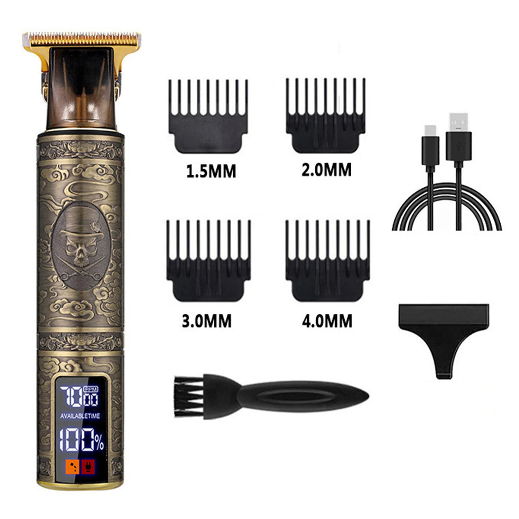 Hair Trimmer Barber Clippers USB Charging Shaver Electric Hairdresser Qme B