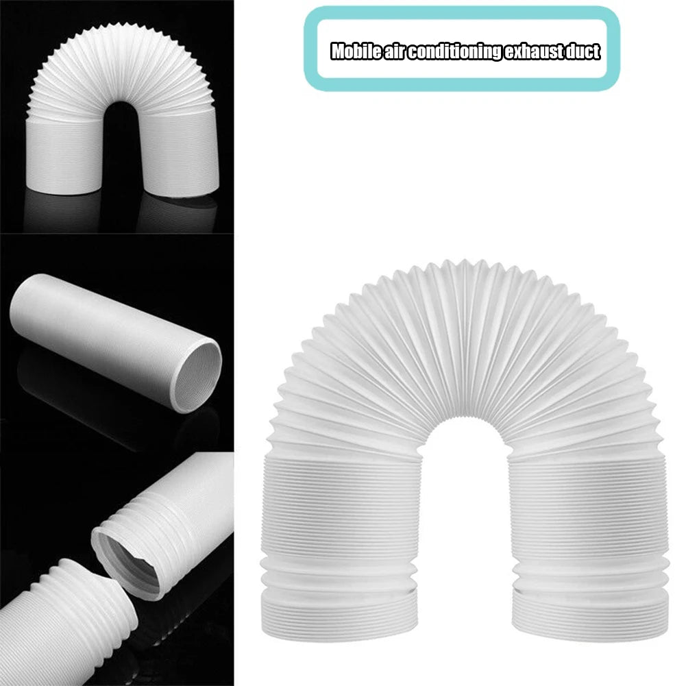 1.5M/2M Duct Extension Pipe Telescopic Flexible Air Conditioner Exhaust Hose 13/15cm Fittings Exhaust Hose Connector Interface Qme