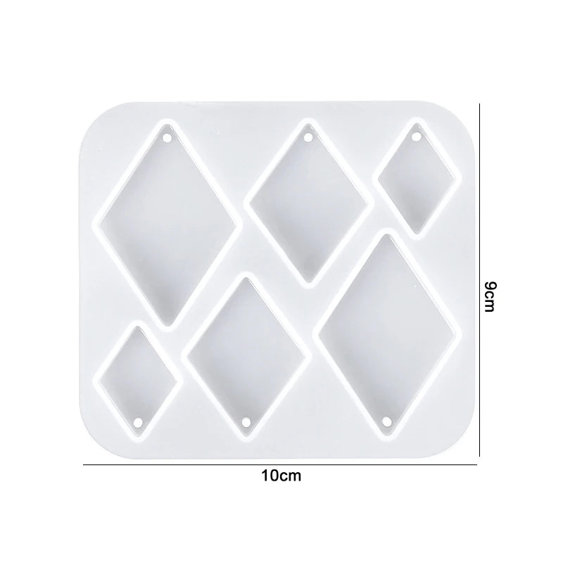 Earring Resin Silicone Molds Pendant Epoxy DIY Craft Women Earrings