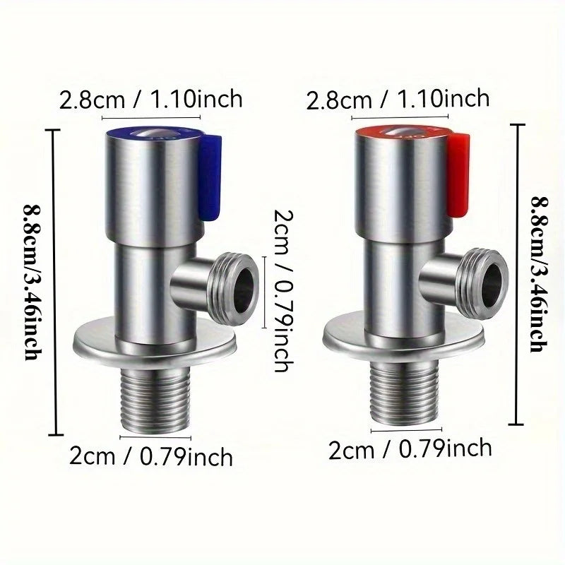 Angle valve, suitable for toilets and faucets Qme