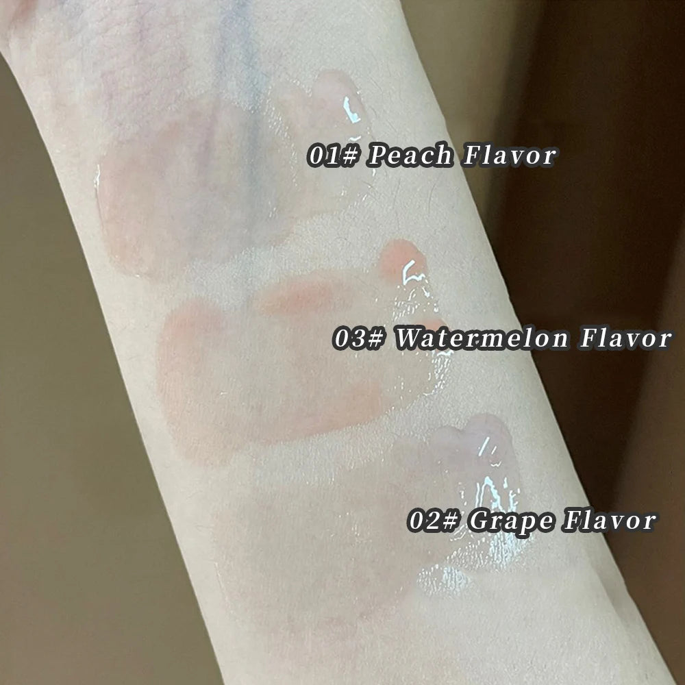 HERORANGE Fruit Flavored Lip Oil Moisturizing Balm Gloss Primer Care Qme