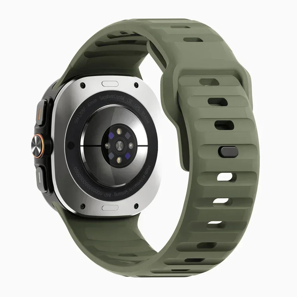No Gaps Silicone Sport Strap For Samsung Galaxy Watch Ultra 47mm Band For Watch Ultra Replacement Bracelet Watchband Qme