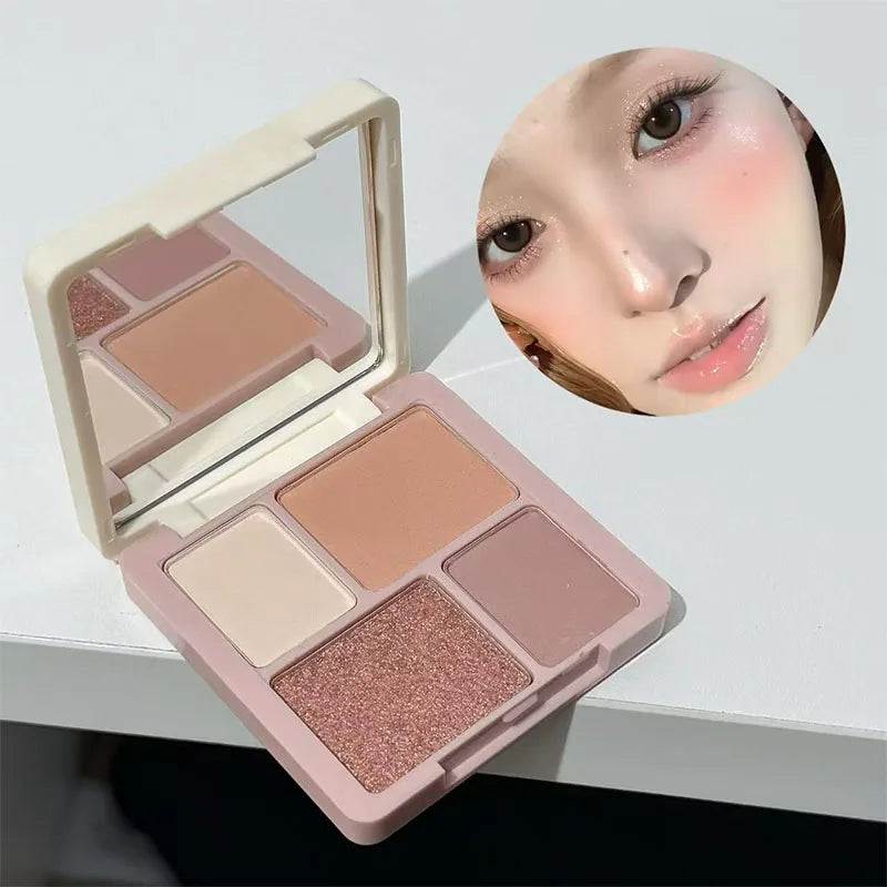 Makeup Set Include 4Lip Glaze,1Lip Oil,1Lip Cream,1Eyeliner,1Mascara,1Eyebrow Pen,1Blush,1Highlighter,1Eyeshadow,1Pressed Powder Qme