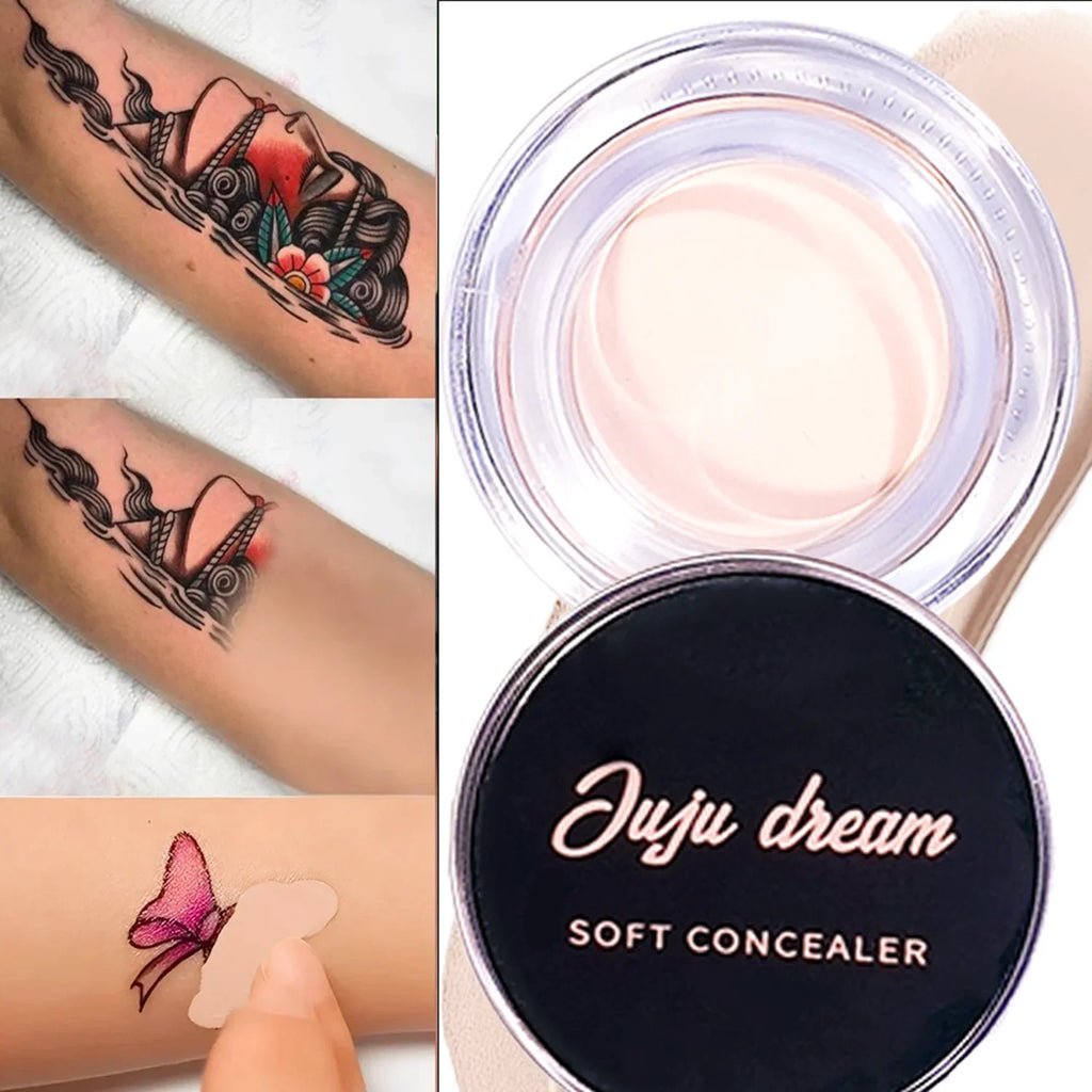 Full Coverage Waterproof Concealer Hides Tattoos Scars Blemishes Qme
