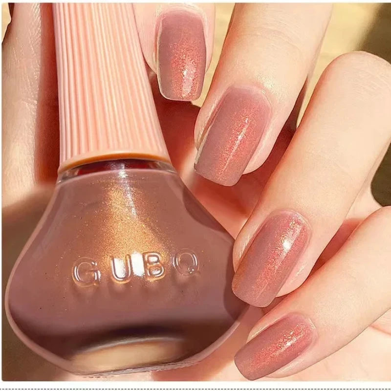 45 Colors Nail Polish Oil-based Nails Polish No-bake Quick Dry Non-tear Small Glitter Nail Gel Transparent Red Nail Art Qme