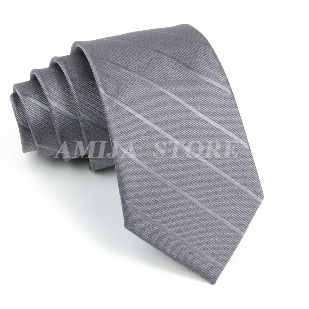 Tie Men Gravatas Wholesale Fashion Woven Luxury Necktie Dark Grey Dot Qme 34 China Mainland