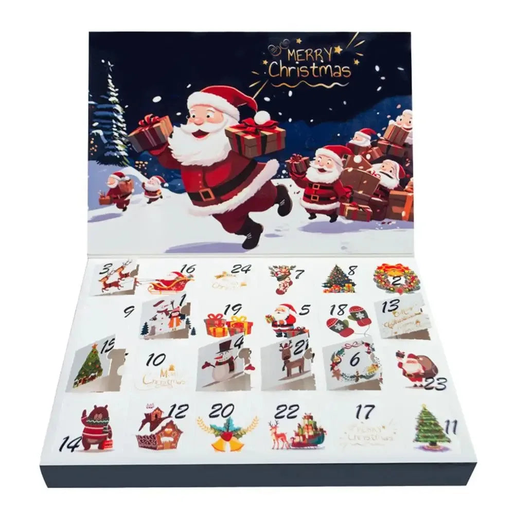 2025 Christmas Countdown Advent Calendar Gift Box 24 Days Mystic Blind Box Festive Christmas Decorations Surprises for Holidays Qme 1 box 30 21 3.2cm