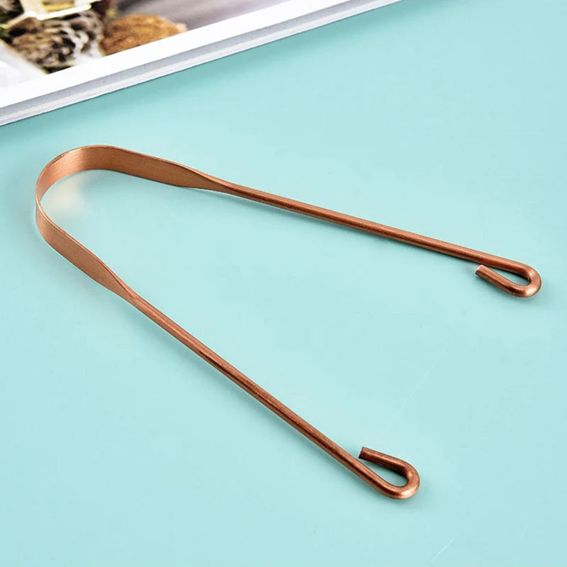 Stainless Steel Tongue Scraper Oral Hygiene Tool Removing Coated Qme
