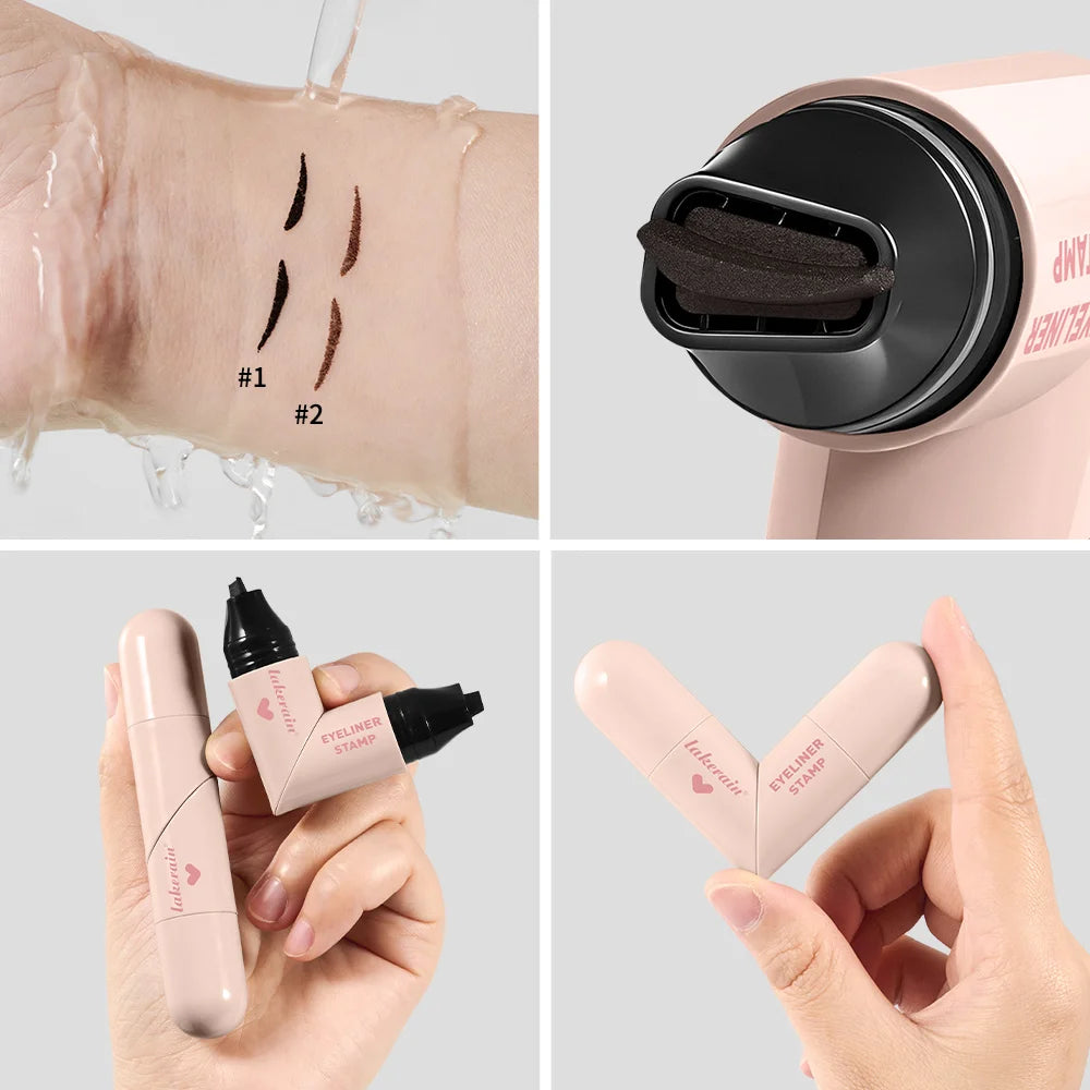 Eyeliner Pen Integrated Stamp Precise Application Waterproof Qme