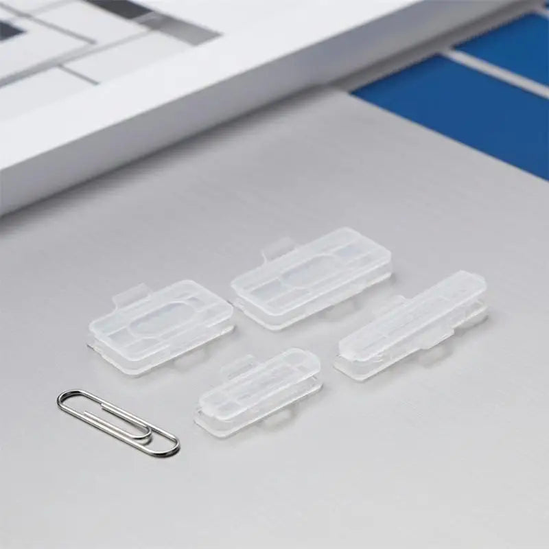 Reusable PP Cable Identification Tag Case - Clear Weatherproof Label Box for Outdoor & Indoor Use Qme