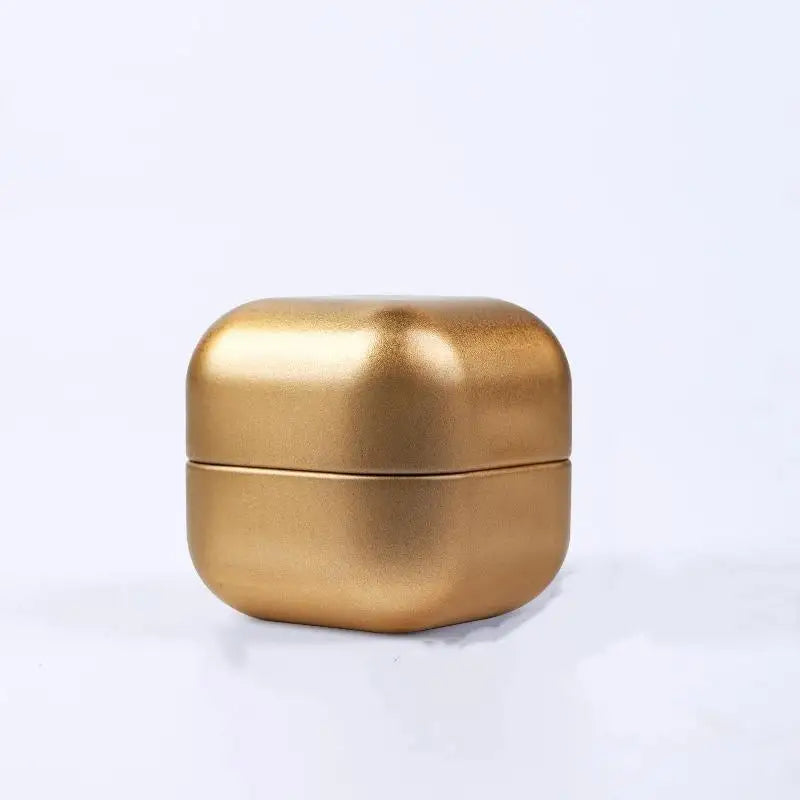 Portable Solid Mini Tin Box Packaging Tea Sealed Jar Jewelry Candy Qme Gold