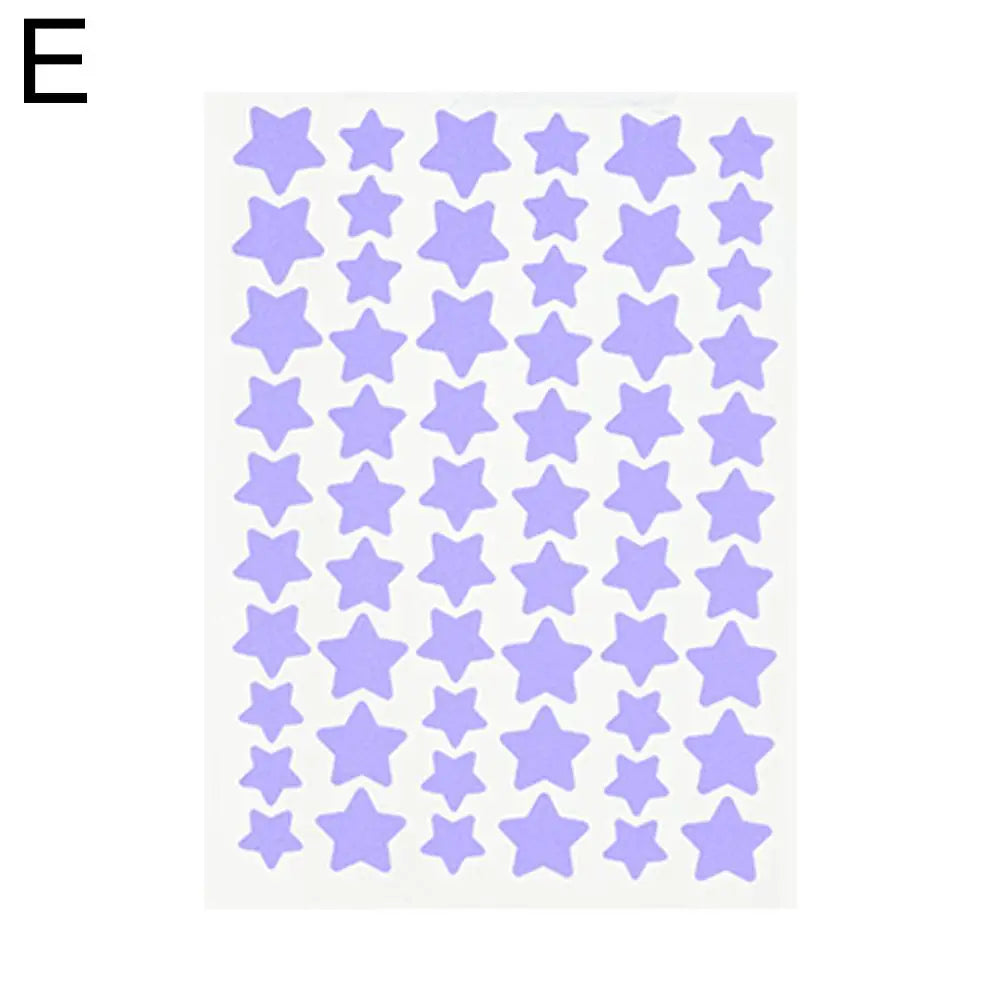 60pcs Invisible Star Shape Acne Patch Acne Marks Cover Patch Waterproof Sweat Proof Pimple Remover Tool Skin Care For Men Women Qme PURPLE CN