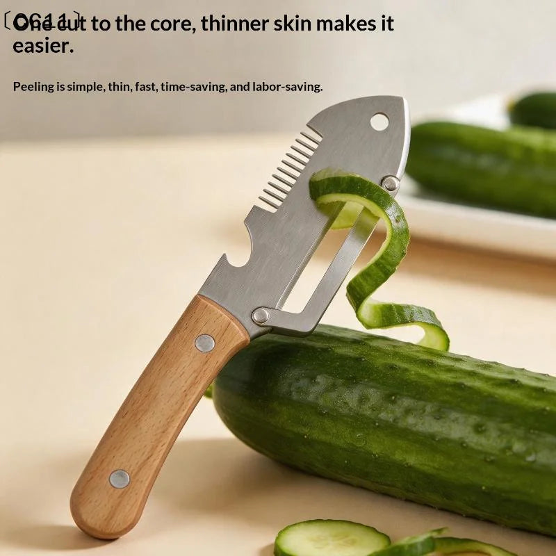 1 Multi-functional Stainless Steel Peeler Fruits Vegetables Peeling Qme